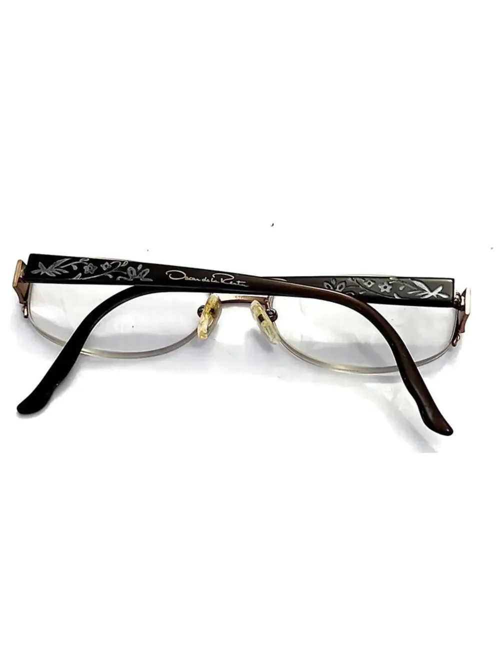 Oscar De La Renta ODLR346 229 Gold Half Rim Eyeglasses 52-17 135